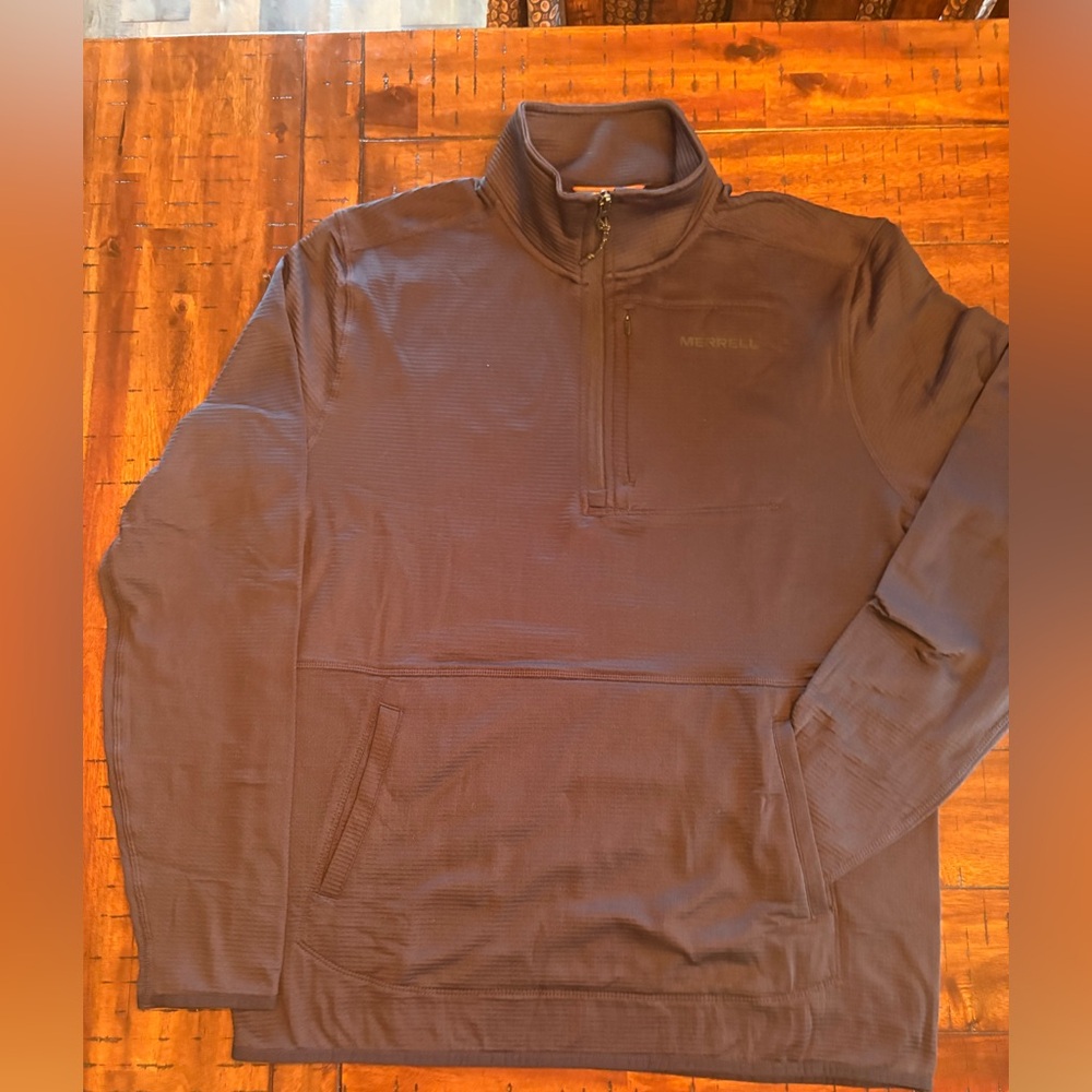 Merrell Men's Medium Black Quarter-Zip Jacket NWOT